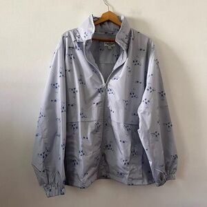 Norm Thompson Light Gray Floral Jacket
